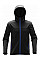 Black/ Azure Blue Men's Orbiter Softshell Hoody