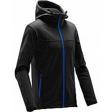 Black/ Azure Blue Men's Orbiter Softshell Hoody