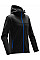 Black/ Azure Blue Men's Orbiter Softshell Hoody