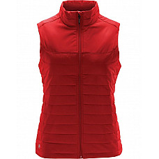 Bright Red Women's Nautilus Quilted Bodywarmer