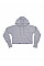 Heather Grey Melange Cropped Hoodie