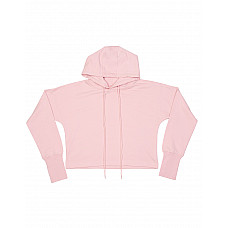 Soft Pink Cropped Hoodie