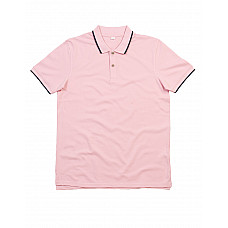 Pink/Navy The Tipped Polo