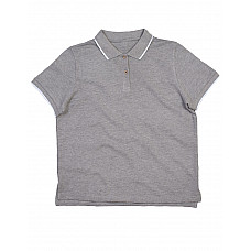 Heather Grey Melange/White The Women's Tipped Polo