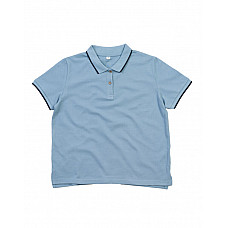 Light Denim/Navy The Women's Tipped Polo