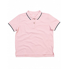 Pink/Navy The Women's Tipped Polo