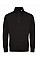 Black Unisex Organic 1/4 Zip Sweat