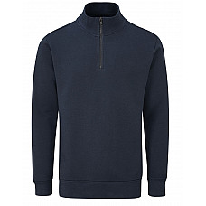 Navy Unisex Organic 1/4 Zip Sweat