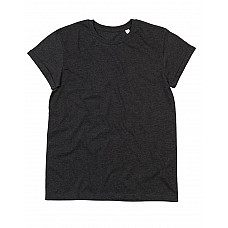 Charcoal Grey Melange Men's Organic Roll Sleeve T