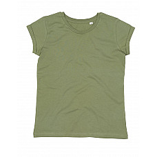 Soft Olive Women's Roll Sleeve T