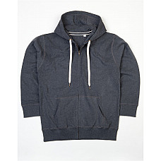 Charcoal Grey Melange Men's Superstar Zip-Through Hoodie