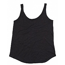 Charcoal Grey Melange Women's Loose Fit Vest