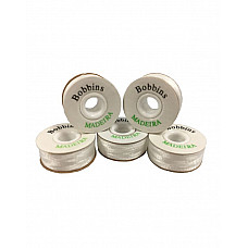 White Prewound Bobbin Spools