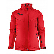 Red Ladies Skeleton Softshell Jacket