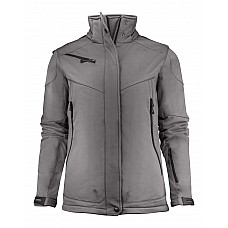 Steel Grey Ladies Skeleton Softshell Jacket