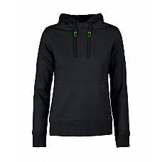 Black Ladies Fastpitch Hooded Sweatshirt