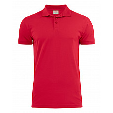 Red Surf Stretch Polo