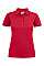 Red Ladies Surf Stretch Polo