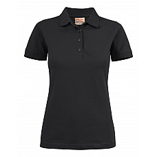 Black Ladies Surf Stretch Polo