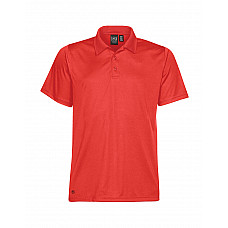 Bright Red Men's Eclipse H2X-Dry Pique Polo