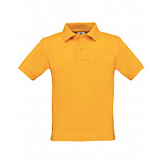 Gold Kid's Safran Short Sleeve Regular Fit Polo