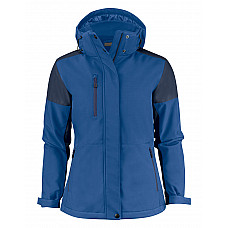 Cobalt/Navy Ladies Padded Softshell