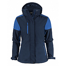 Navy/Cobalt Ladies Padded Softshell