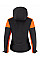 Black/Orange Ladies Padded Softshell