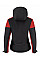 Black/Red Ladies Padded Softshell