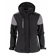 Black/Anthracite Ladies Padded Softshell