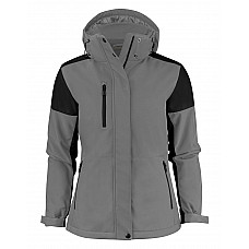 Anthracite/Black Ladies Padded Softshell