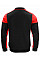 Black/Red Long Sleeve Polo Sweatshirt