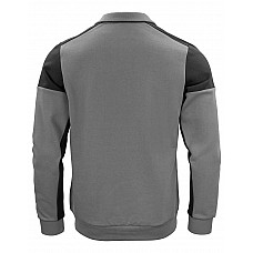 Anthracite/Black Long Sleeve Polo Sweatshirt