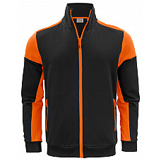 Black/Orange Full Zip Sweatshirt