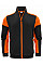 Black/Orange Full Zip Sweatshirt