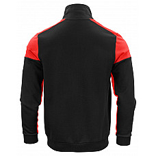 Black/Red Full Zip Sweatshirt