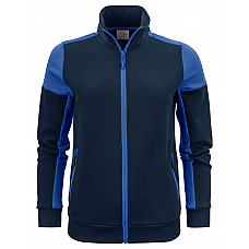 Navy/Cobalt Ladies Full Zip Sweatshirt