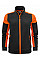 Black/Orange Ladies Full Zip Sweatshirt