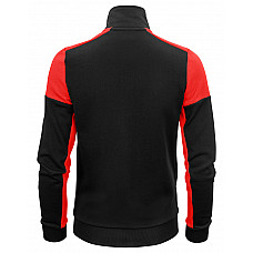 Black/Red Ladies Full Zip Sweatshirt