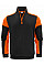 Black/Orange Half Zip Sweatshirt