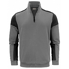 Anthracite/Black Half Zip Sweatshirt