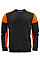 Black/Orange Crewneck Sweatshirt