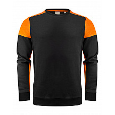 Black/Orange Crewneck Sweatshirt