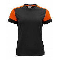 Black/Orange Ladies T-Shirt