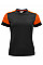 Black/Orange Ladies T-Shirt