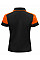 Black/Orange Ladies Polo Shirt