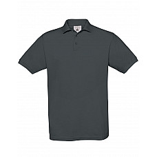 Dark Grey Men's Safran Piqué Polo