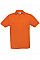 Pumpkin Orange Men's Safran Piqué Polo