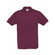 Burgundy Men's Safran Piqué Polo