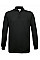 Black Safran Long-sleeved Polo Shirt